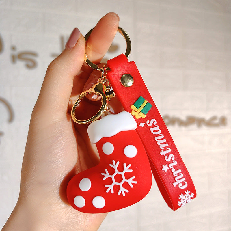 Wholesale Cartoon Santa Claus Keychain
